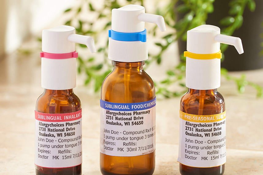 Allergy drops and supplements available through EBO MD membership-based care
