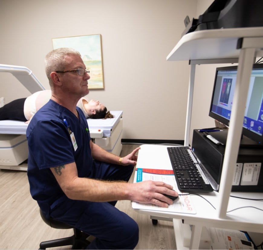 Diagnostic imaging support such as MRI associated with diagnostic testing at EBO MD
