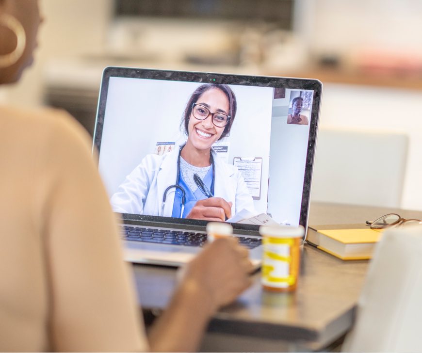 Telehealth visit with an EBO MD provider