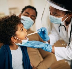 Rapid strep test in Missouri for sore throat evaluation